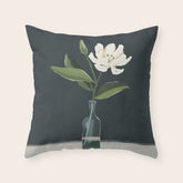 A flower in a vase Throw Pillow