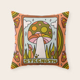 8. Strength Mushroom Throw Pillow