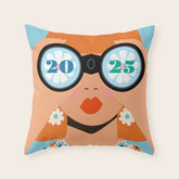 2025 Calendar - Seeking New Horizons Throw Pillow