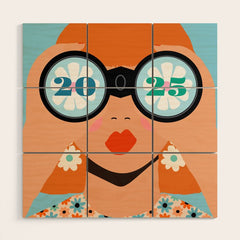 2025 Calendar - Seeking New Horizons Wood Wall Art