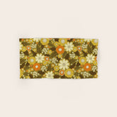 1970s Retro/Vintage Floral Pattern Bath Towel