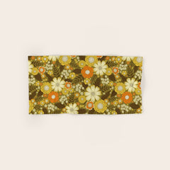 1970s Retro/Vintage Floral Pattern Bath Towel