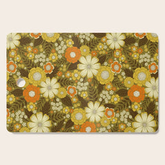 1970s Retro/Vintage Floral Pattern Cutting Board