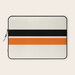2 Stripes Black Orange Laptop Sleeve