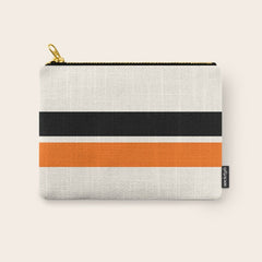 2 Stripes Black Orange Carry All Pouch