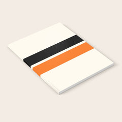 2 Stripes Black Orange Notebook
