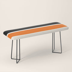 2 Stripes Black Orange Bench