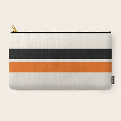 2 Stripes Black Orange Carry All Pouch