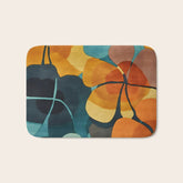 A Floral Palette of Colorful Petals Bath Mat