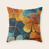A Floral Palette of Colorful Petals Throw Pillow