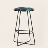A Floral Palette of Colorful Petals Stool
