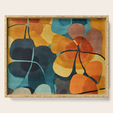 A Floral Palette of Colorful Petals Serving Tray