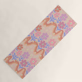 70s Retro Floral vibe Yoga Mat