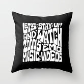 2000's Emo Music Video Throw Pillow