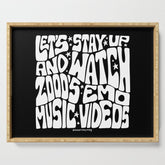 2000's Emo Music Video Serving Tray