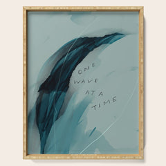 "One Wave At A Time" Serving Tray