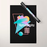 80s Retrowave Design - Memphis Pattern 135 Wrapping Paper