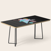 80s Retrowave Design - Memphis Pattern 135 Coffee Table