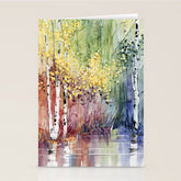 4 Season watercolor collection - summer Stationery Card