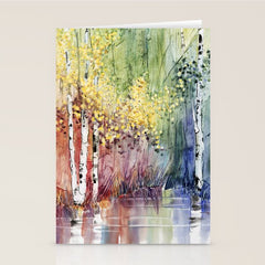 4 Season watercolor collection - summer Stationery Card