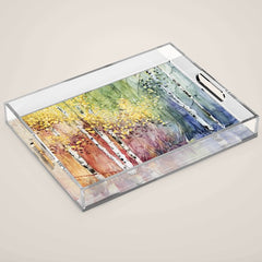 4 Season watercolor collection - summer Acrylic Tray