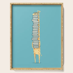 A Book Lover (blue) Serving Tray