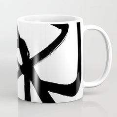 A Family Of Five White Background Coffee Mug