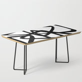 A Family Of Five White Background Coffee Table