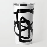 A Family Of Five White Background Travel Mug