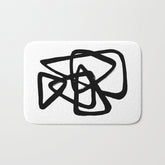 A Family Of Five White Background Bath Mat