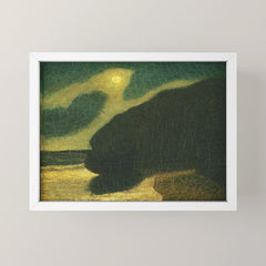 "Moonlit Cove" by Albert Pinkham Ryder (1880) Mini Art Print