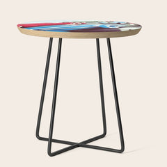 1932 Vintage 24 Hours of Le Mans French Auto Racing Wall Decor Side Table