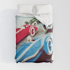 1932 Vintage 24 Hours of Le Mans French Auto Racing Wall Decor Duvet Cover