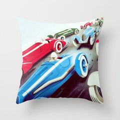 1932 Vintage 24 Hours of Le Mans French Auto Racing Wall Decor Throw Pillow