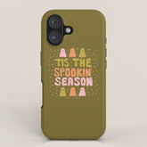 Tis the Spookin Season in Green iPhone Case