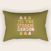 Tis the Spookin Season in Green Rectangular Pillow