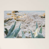 A few steps from the ocean | Fine art Croatia travel photography print | Coastal sea wall art Welcome Mat