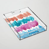 13 Watercolor November 2021 211130 Painting Valourine Original Design Color Bright Modern Contemporary Acrylic Tray