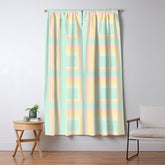 70s mod pale pastels Window Curtain