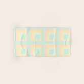 70s mod pale pastels Bath Towel