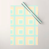 70s mod pale pastels Wrapping Paper