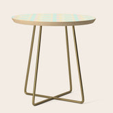 70s mod pale pastels Side Table