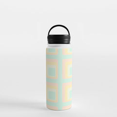 70s mod pale pastels Water Bottle