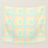 70s mod pale pastels Wall Tapestry