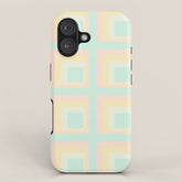 70s mod pale pastels iPhone Case