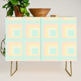70s mod pale pastels Credenza