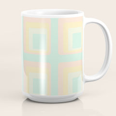 70s mod pale pastels Coffee Mug