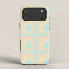 70s mod pale pastels iPhone Case