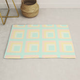 70s mod pale pastels Rug