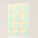 70s mod pale pastels Stationery Card